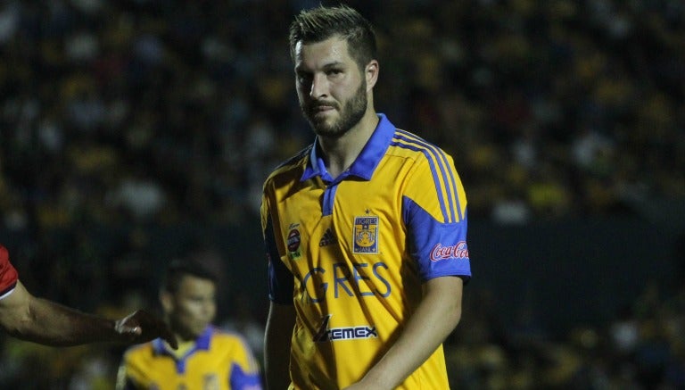 Gignac, en un partido de Tigres