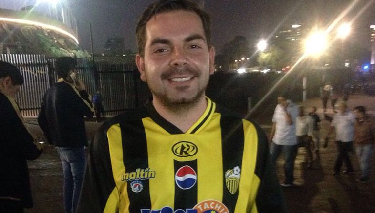 Jorge Canas, fan del Táchira, listo para ver a su equipo en C.U.