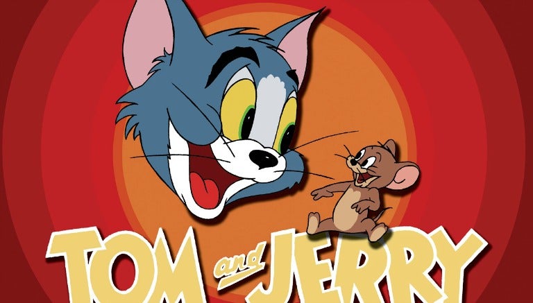 Tom y Jerry en la pantalla de título de su show