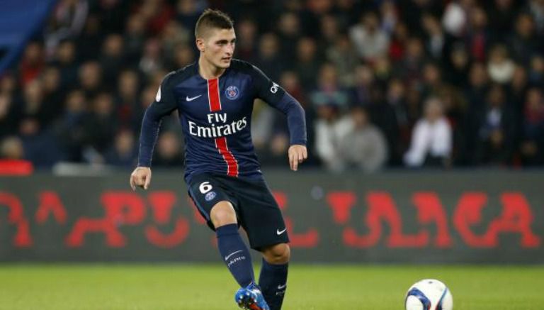  Marco Verratti da un pase en un encuentro