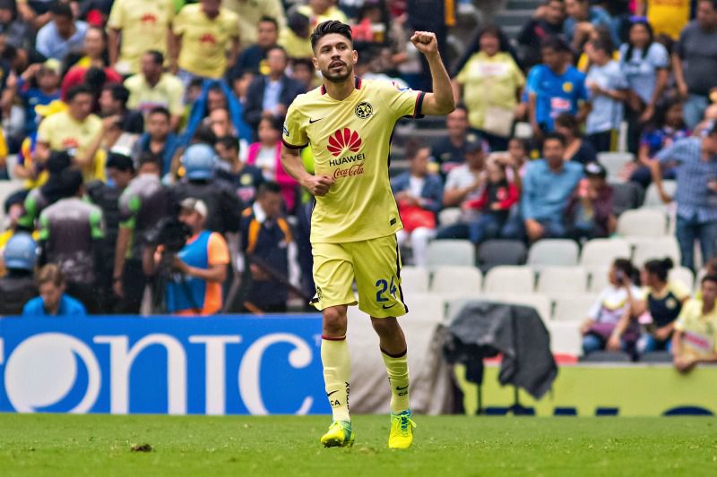 El Cepillo, tras un gol marcado en un partido de las Águilas