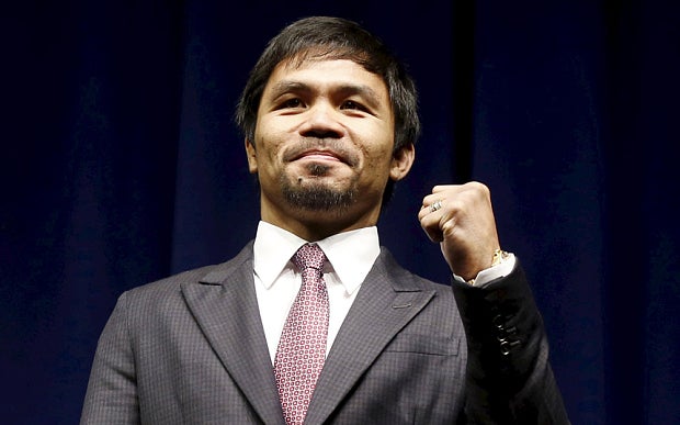 Pacquiao, durante su campaña