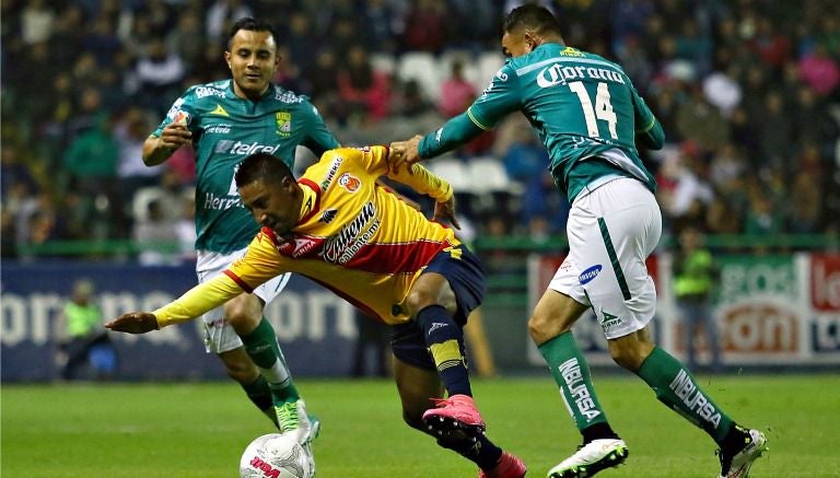 Miguel Ibarra, durante el juego entre León y Monarcas del Clausura 2016