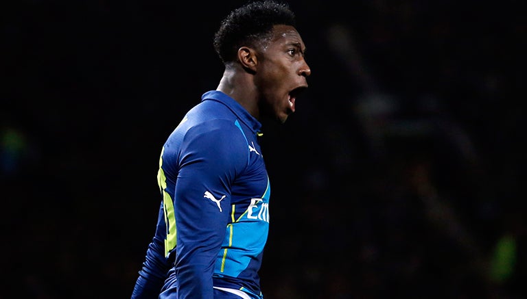 Danny Welbeck en un partido con el Arsenal