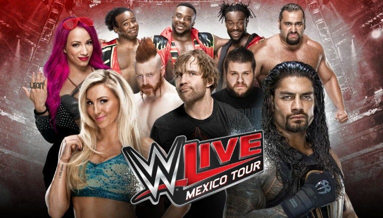 Cartel de la WWE en su visita a México