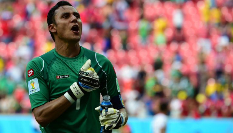 Navas en partido de Costa Rica