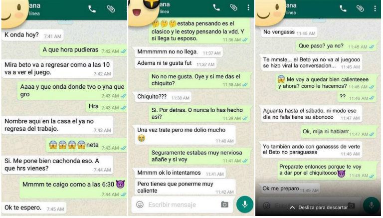 Estas serían las conversaciones protagonizadas por la esposa de Beto