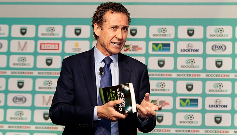 Jorge Valdano, durante la presentación de su libro