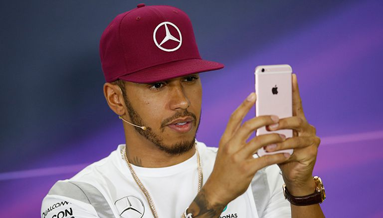 Lewis Hamilton, en la conferencia previa al Gran Premio de España