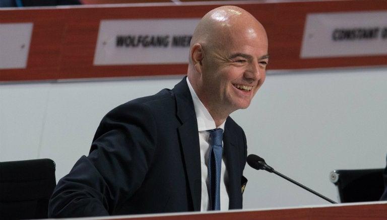 Gianni Infantino, durante el congreso FIFA 