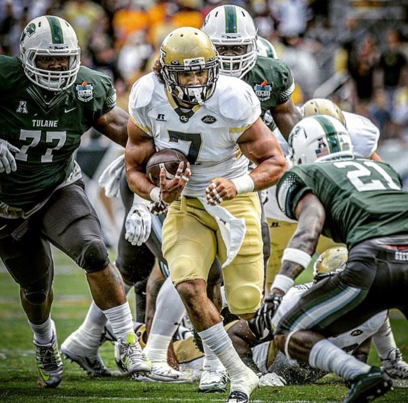 Patrick Skov juego en el equipo de Georgia Tech