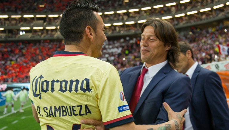 Matías durante el partido en el Estadio Chivas