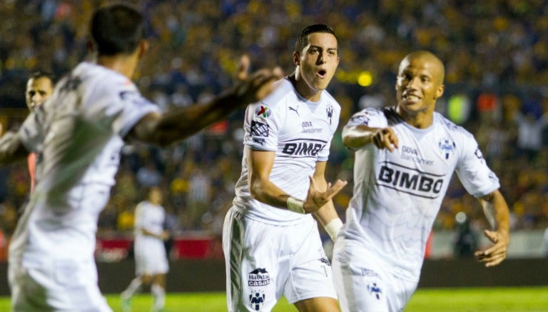 Funes Mori celebra su gol frente a Tigres