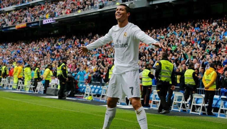 Cristiano Ronaldo en pleno festejo de gol