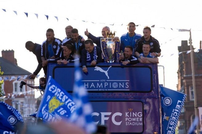 Leicester celebra campeonato