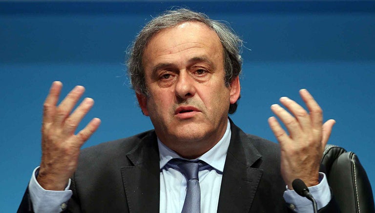 Platini, en conferencia de prensa