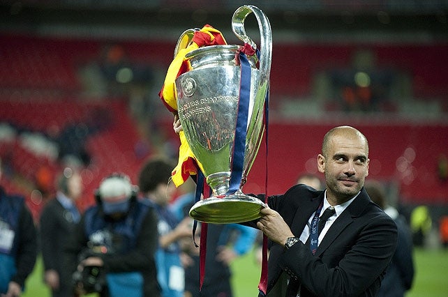 Guardiola presuma la Champions con Barcelona