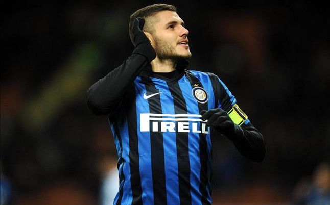 Icardi celebra un gol con el Inter 