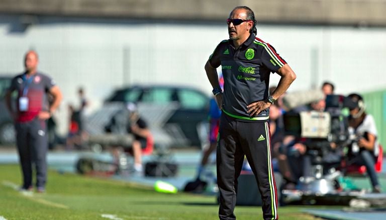 Potro Gutiérrez durante un partido con la Sub 23