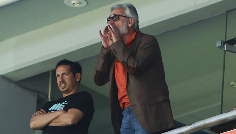 Jesús Martínez, presidente del Pachuca, durante la Final Sub 15 entre Tuzos y Santos