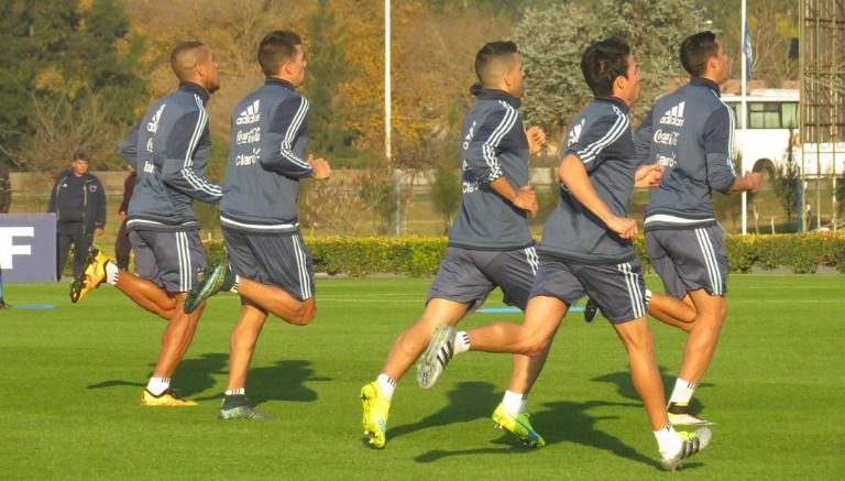 Argentina comenzando sus entrenamientos 