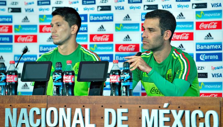 Márquez durante la conferencia de prensa