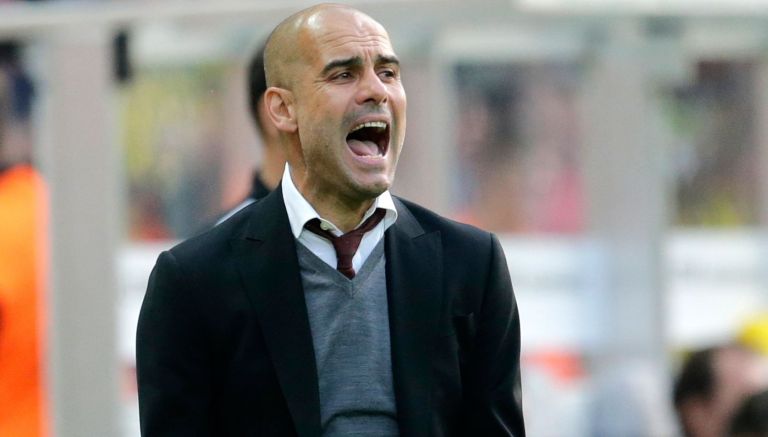 Guardiola durante uno de sus últimos partidos con Bayern Munich