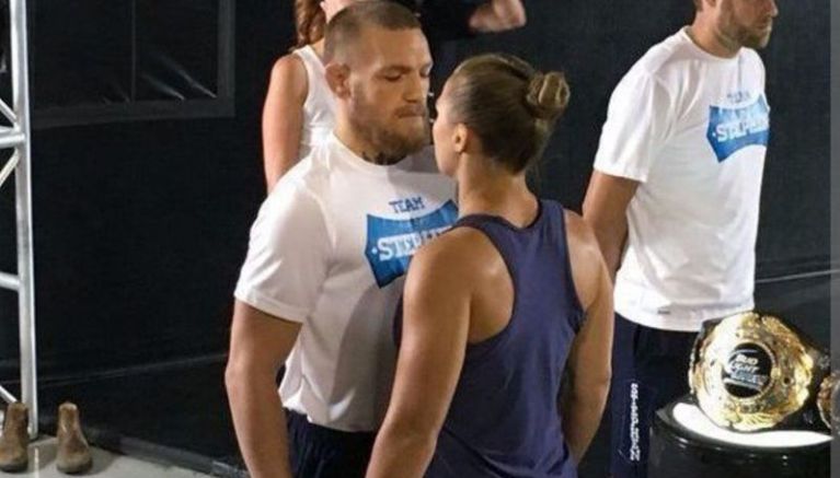 McGregor y Rousey en sesión con UFC