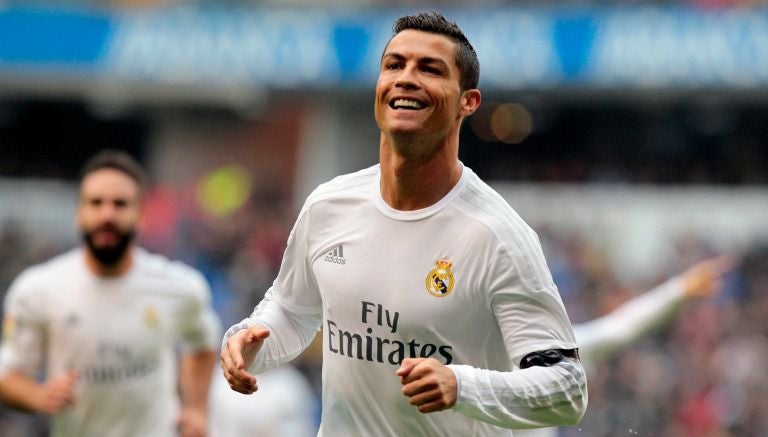 Cristiano Ronaldo celebra un gol con el Real Madrid