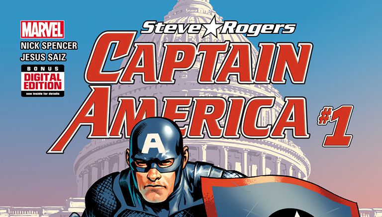 Portada del cómic 'Capitán América:  Steve Rogers #1'