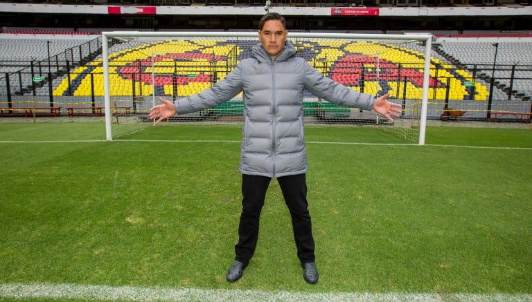 El cancerbero americanista posa para RÉCORD