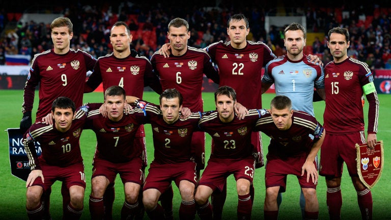 Selección de Rusia previo a partido de Eliminatorias