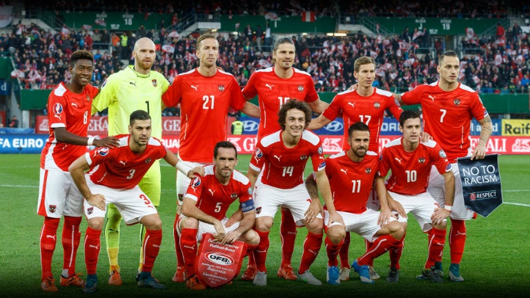 Selección de Austria previo a partido de Eliminatorias