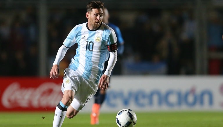 Lionel Messi durante el amistoso preparatorio entre Argentina y Honduras