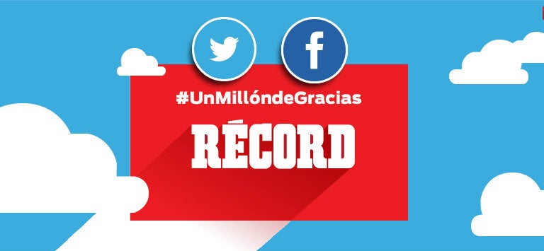 RÉCORD tiene ya un millón de seguidores en Facebook y Twitter