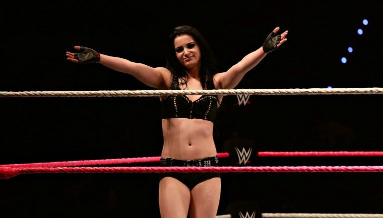 Paige en una lucha en México