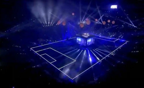 Impresionante vista del estadio merengue en la celebración