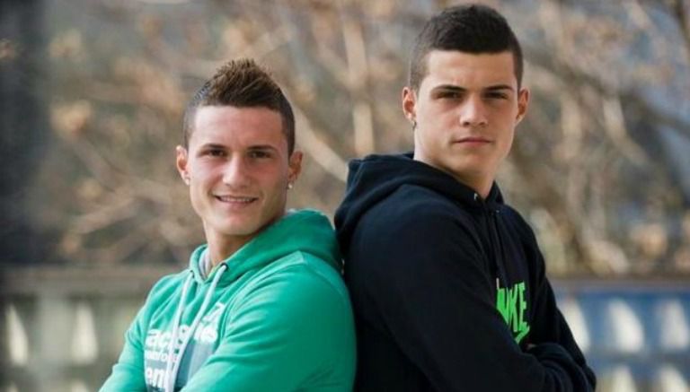 Los hermanos Taulant y Granit Xhaka