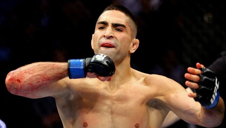 Ricardo Lamas después de una pelea