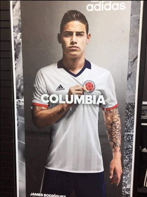 James Rodríguez en la publicidad erronea