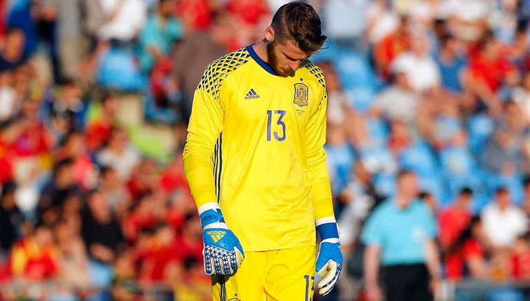 David de Gea, cabizbajo en duelo con España