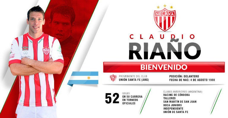 Claudio Riaño es anunciado como refuerzo de Necaxa