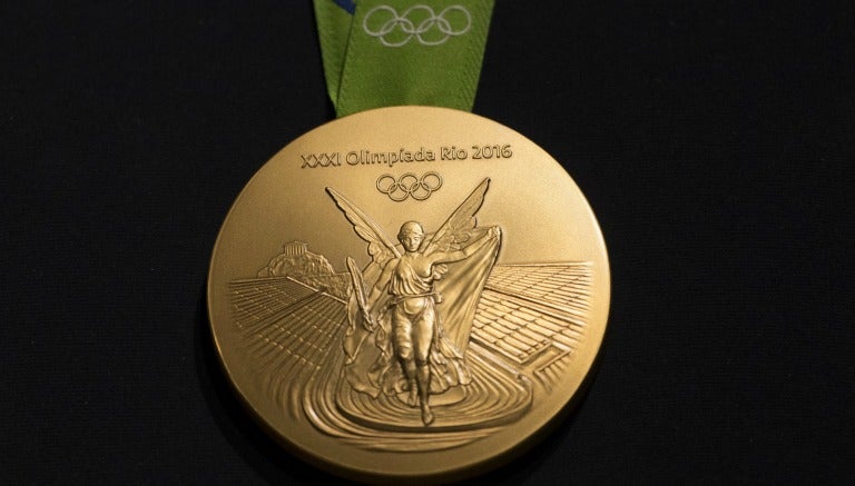 La medalla de oro que será entregada en Rio 2016