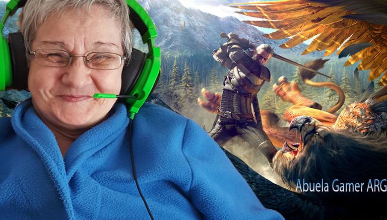 La abuela gamer, Isabel Martinotti, es fan de PlayStation y de Witcher 3