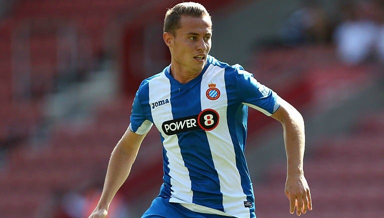 González, en un partido del Espanyol