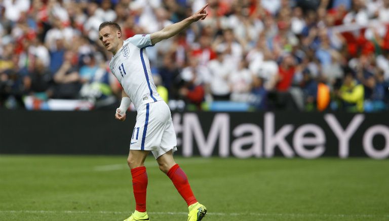 Jamie Vardy durante un partido de Inglaterra