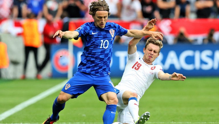 Modric en partido de la Eurocopa