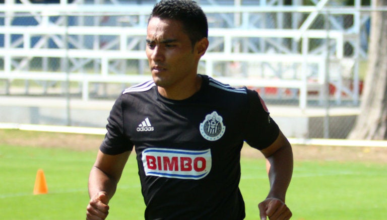 Gallo Vázquez en entrenamiento con el Rebaño