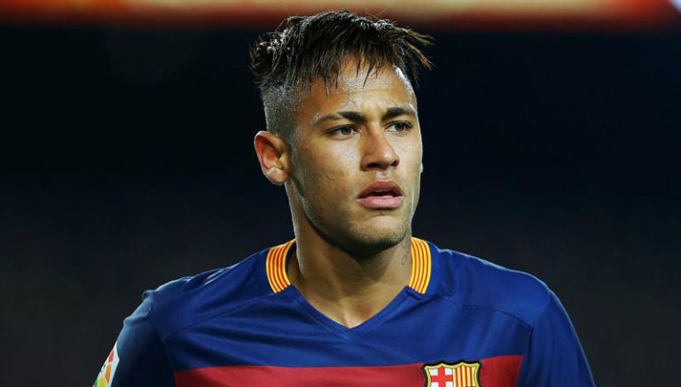 Neymar, durante un partido con el Barcelona