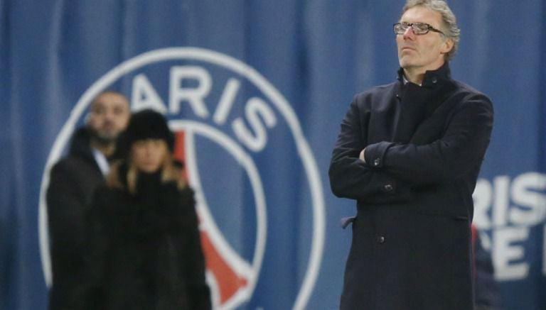 Laurent Blanc, durante un partido 